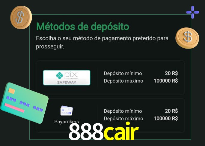 O cassino 888cair oferece uma grande variedade de métodos de pagamento