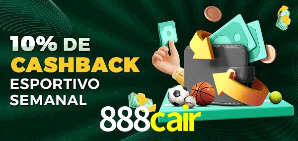10% de bônus de cashback na 888cair